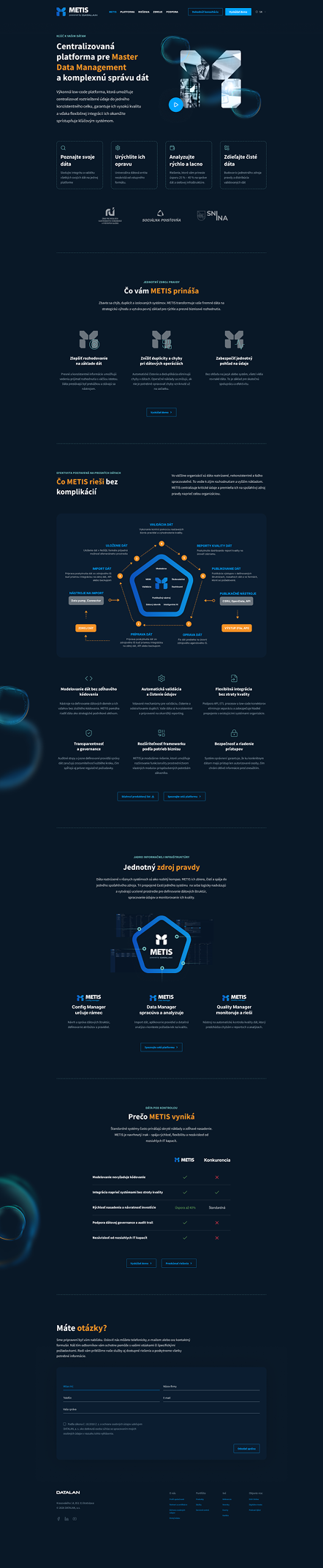 The redesigned METIS website